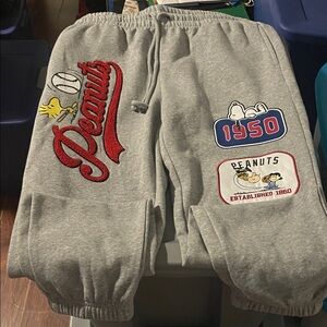 Peanuts Gray  Sweatpants